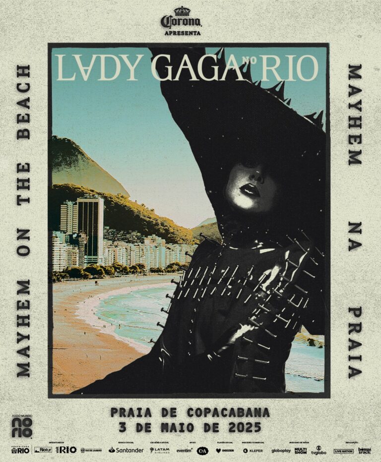 Lady Gaga em Copacabana: show deve gerar impacto econômico de R$ 600 milhões no Rio (Foto: Instagram/LadyGaga)