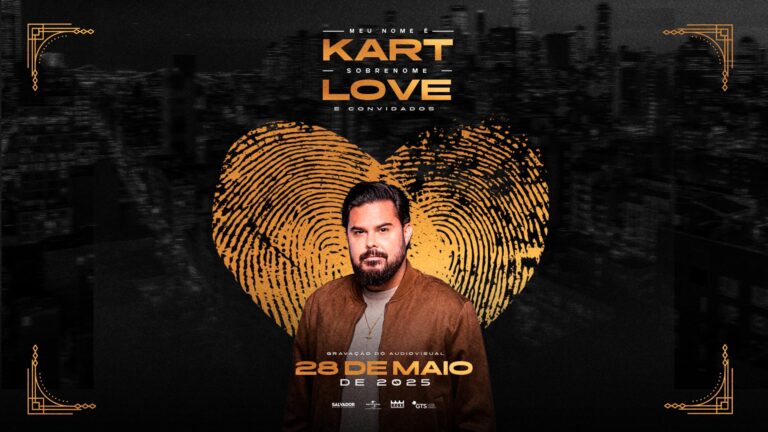 Kart Love anuncia gravação do DVD "Meu Nome é Kart, Sobrenome Love" dia 28 de maio