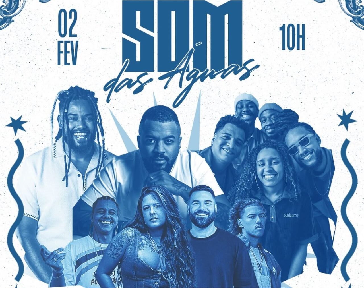 Na discotecagem, os DJs Ober, Assis, Vennuz e Gabi da OXE comandam as pick ups e o setlist para embrasar ainda mais a 'segunda-feira de Iemanjá'. (Imagem: Reprodução)