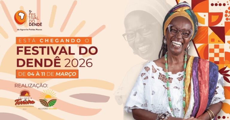 Na cerimônia de abertura, 4, acontece o lançamento do livro ‘Festival do Dendê’. (Imagem: Reproduçao)