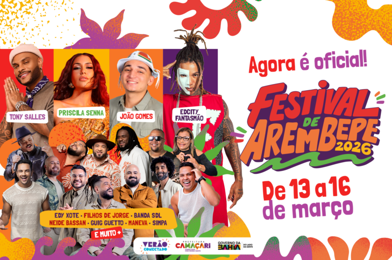 Festival de Arembepe 2026. (Imagem: Reprodução)