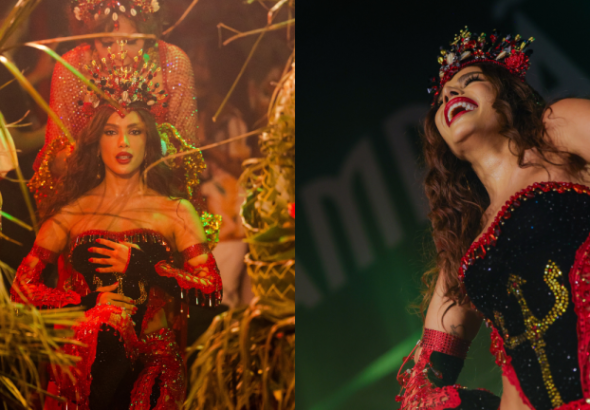 Anitta assume reinado da Grande Rio